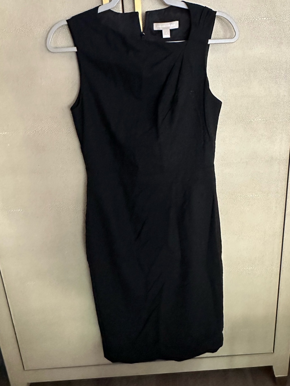Banana Republic Black Sleeveless Midi Sheath Dress